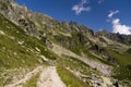 Hiking in the Mont Blanc massif