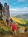 Hiking Mount Spitzi Royalty Free Stock Photo