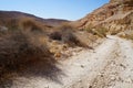 Hiking in Nahal Milhan, South Israel