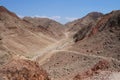 Hiking in Nahal Tzfahot near Eilat, Israel