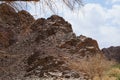 Hiking in Nahal Tzfahot near Eilat, Israel