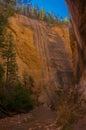 Zion National Park - Hiking the Narrows - USA Royalty Free Stock Photo