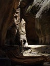 Hiking the Narrows in Zion National Park Royalty Free Stock Photo