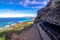 Hiking nature views on diamond head honolulu  hawaii Royalty Free Stock Photo