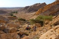 Hiking in Negev desert, Israel