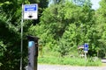 Moselkern, Germany - 06 01 2023: Parking Lot for Hiking, with Fee