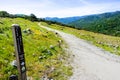 Hiking path on the hills of Rancho San Vicente part of Calero County Park, Santa Clara county, south San Francisco bay area, San