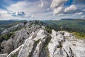 Hiking path through the karst wilderness of Bijele stijene natural reserve, Croatia