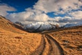 Hiking path in mountains Royalty Free Stock Photo