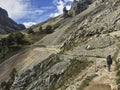 Hiking path (ruta del cares) in Asturias, Spain. Wild Asturias, mountains, pure nature. Amazing treking