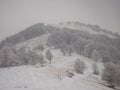 Hiking Path to Monte San Primo in winter Royalty Free Stock Photo