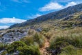 Hiking path in the Tramuntana on GR 221, Mallorca, Spain