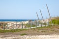 Hiking paths on coast