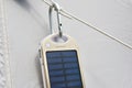 Hiking portable battery with solar panels