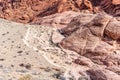 Hiking in Red Rock Canyon Las Vegas Royalty Free Stock Photo