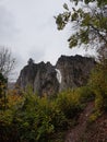 Hiking rock formation