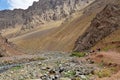 Hiking in a rocky valley located in Alborz mountains , Iran