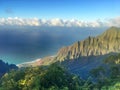 Hiking the scenic Kalalau Trail to the scenic Na Pali Coast in Kauai Hawaii