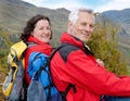 Hiking seniors 3 Royalty Free Stock Photo