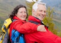 Hiking seniors 6 Royalty Free Stock Photo