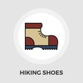 Hiking shoes vector flat icon Royalty Free Stock Photo