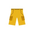 hiking shorts colored illustration. Element of camping icon for mobile concept and web apps. Flat design hiking shorts colored