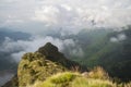 Hiking in the Simien Mountains, Ethiopia Royalty Free Stock Photo