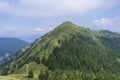 Hiking in slovenian mountains. Hike from Soriska planina to Lajnar and surrounding hills.
