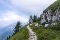 Hiking in slovenian mountains. Hike from Soriska planina to Lajnar and surrounding hills.