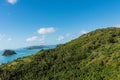 Hiking on South Molle Island, part of the Whitsunday Islands in Australia Royalty Free Stock Photo