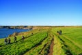 Hiking on the SouthWest coastal path Cornwall