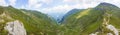 Hiking on a spring day in Bucegi mountains Royalty Free Stock Photo