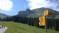 Hiking in the swiss foothills in the summer