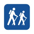 Hiking symbol pictogram illustration