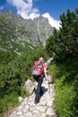 Hiking in Tatra Mountains Royalty Free Stock Photo