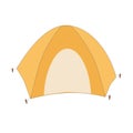 tent for travelling hiking on a white background