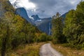 Hiking to Briksdalsbreen Briksdal glacier, one of the most accessible and best known arms of the Jostedalsbreen glacier,