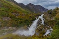 Hiking to Briksdalsbreen Briksdal glacier, one of the most accessible and best known arms of the Jostedalsbreen glacier,