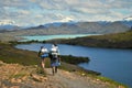 Hiking to the lake