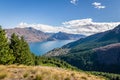Hiking to the summit of the Queenstown Hill Royalty Free Stock Photo