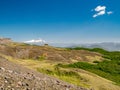 Hiking to the Vulkan Quetrupillan Royalty Free Stock Photo