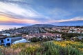 Hiking trail above Dana Point coast and the ocean Royalty Free Stock Photo