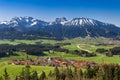 On a hiking trail in the Allgaeu Royalty Free Stock Photo