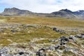 Hiking trail from Anarstapi to Hellnar with the raw nature in the west of Iceland at Snaefellsnes Peninsula