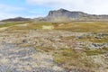 Hiking trail from Anarstapi to Hellnar with the raw nature in the west of Iceland at Snaefellsnes Peninsula