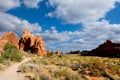 Hiking Trail in Arches National Park Royalty Free Stock Photo