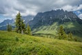 Hiking trail around Wilder Kaiser mountains, Tirol - Austria Royalty Free Stock Photo