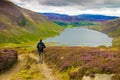 Hiking trail in Cairngorm Mountains, Scotland, UK Royalty Free Stock Photo