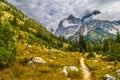 Hiking Trail in the Cascade Canyon - Grand Teton National Park Royalty Free Stock Photo
