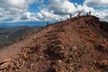 Hiking trail climb to North Breakthrough Great Tolbachik Fissure Eruption 1975